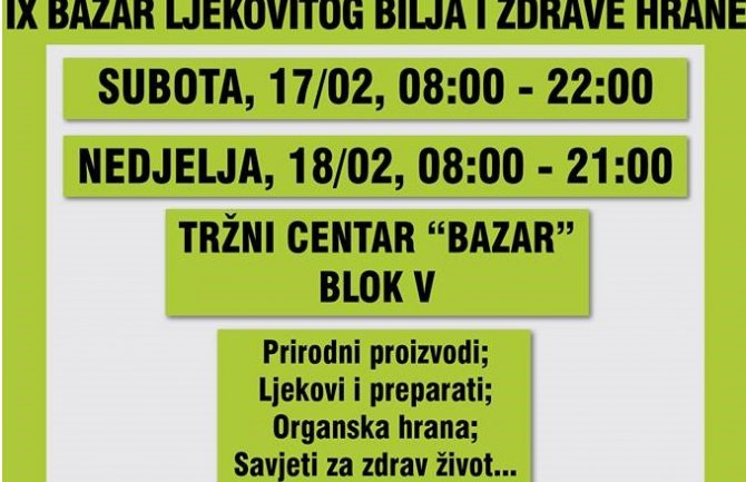 Bazar ljekovitog bilja i zdrave hrane