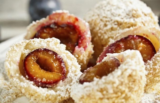 Knedle sa šljivama bez krompira i jaja!