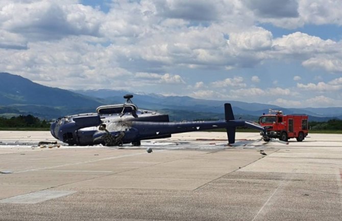 Skoplje: Helikopter policije pao prilikom polijetanja, povrijeđena jedna osoba