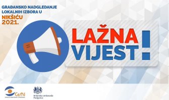 Lažne informacije da je CeMI radio izlazne ankete