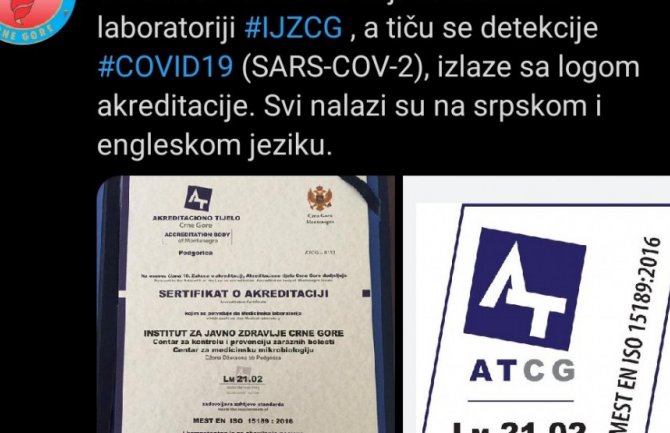 Institut za javno zdravlje zaboravio na postojanje crnogorskog jezika?