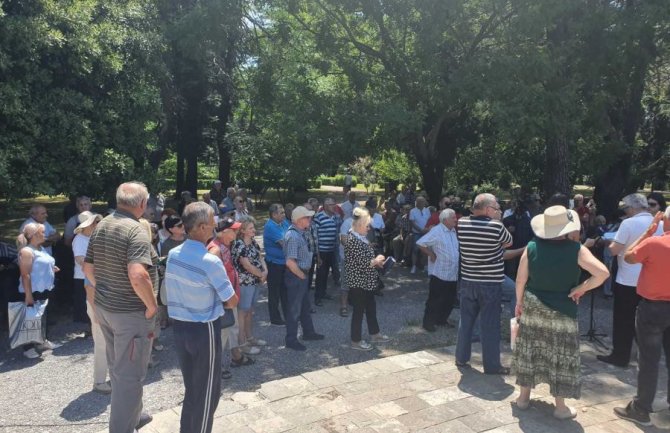 Protest penzionera zbog niskih penzija