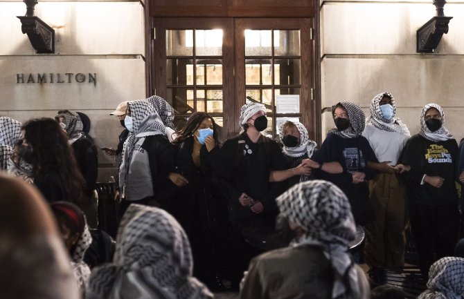 Njujorški Univerzitet Kolumbija najavio isključenje studenata koji učestvuju u propalestinskim protestima