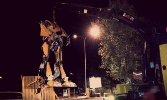 Postavljen Transformers u Podgorici,prva od ukupno sedam skulpura Danila Baletića