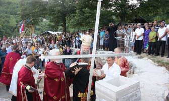 U Bijelom Polju osveštan kamen temeljac manastira Svetog Jovana Krstitelja