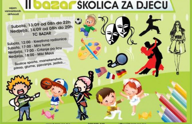 TC Bazar organizuje drugu  “Bazar školicu za djecu” 