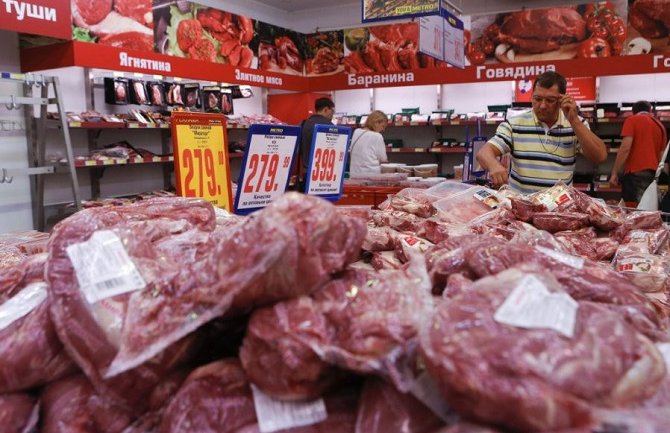 Stop za meso iz Crne Gore