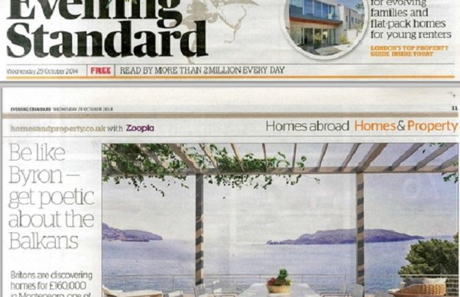 Ljepote Crne Gore u tekstu britanskih listova