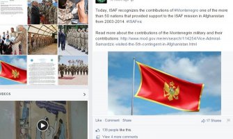 ISAF zahvalio Crnoj Gori