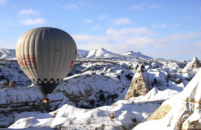 Jedinstven let balonima na minus 20 stepeni