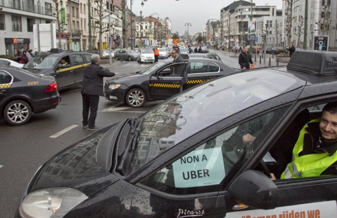 Taksisti blokirali Brisel