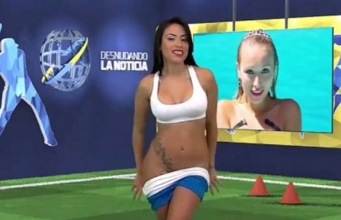 Novinarka izvještavala o Ronaldu i skinula se do gole kože(VIDEO)