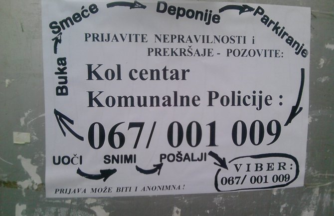 Građani da prijavljuju nepravilnosti i prekršioce komunalnoj policiji
