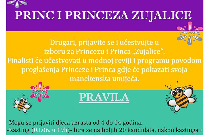 Mališani prijavite se na izbor za Princa i Princezu 2015.