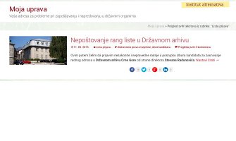 Raspisivanje javnog oglasa obična farsa