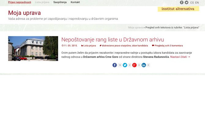 Raspisivanje javnog oglasa obična farsa