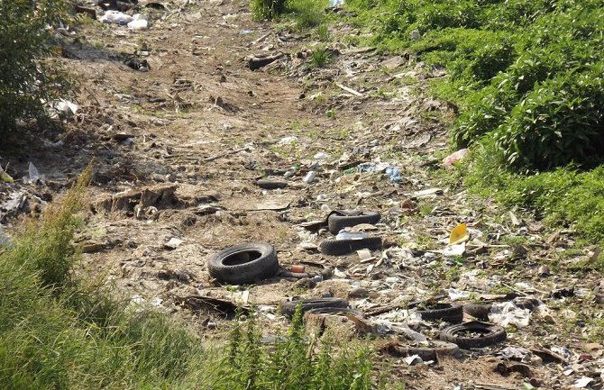 Akcija čišćenje otpada iz korita rijeke Bistrice uzvodno od mosta Perunovića