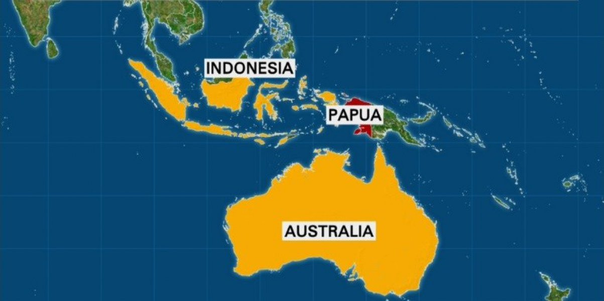 AustralijaIndonezijaPapuaNovaGvinejamapa