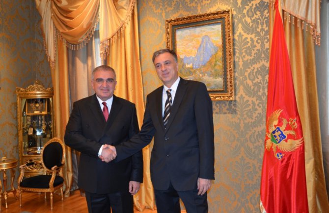 Vujanović sa novoimenovanim ambasadorima Rusije, Turske i Grčke