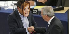 Incident u EP, poslanik stavio masku Angele Merkel(VIDEO)