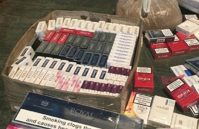 Nikšić: Oduzeto oko 10 000 komada cigareta bez akciznih markica