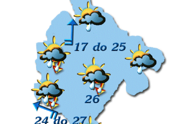 Pad temperature danas i sjutra, mogući pljuskovi i grmljavina