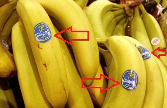 Znate li šta znače brojevi na naljepnicama banana, jabuka..?