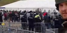 Tuča policije i izbjeglica u slovenačkom mjestu Dobova (VIDEO)