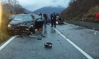 Udes na  putu Rožaje-Berane, dvije osobe lakše povrijeđene(FOTO)