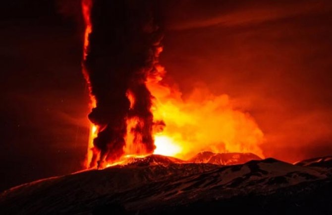 Najjača erupcija vulkana Etna u poslednjih 20 godina