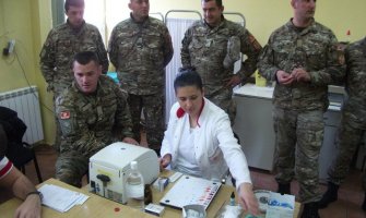 Crnogorski vojnici dobrovoljno dali krv