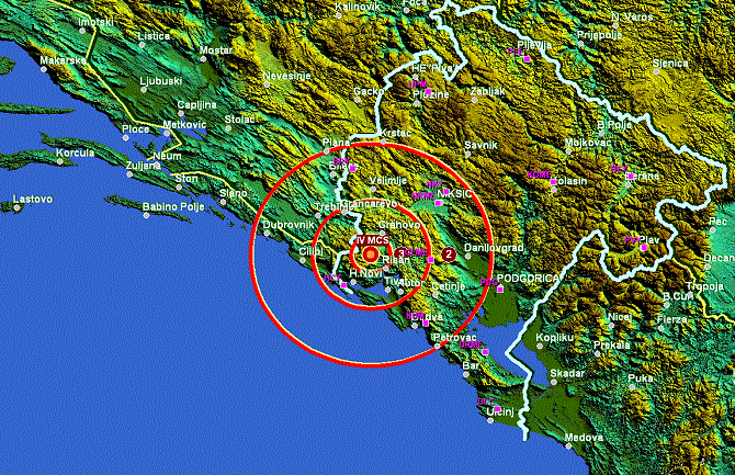 Slabiji zemljotres kod Risna