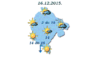 Sjutra sunčano, uz razvoj oblačnosti