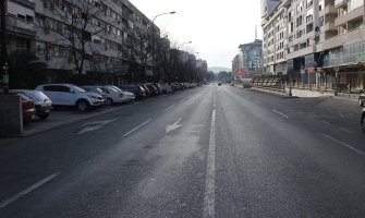 Ulice Podgorice puste prvog jutra 2016. godine