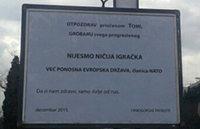 Poruka Nikoliću:  Nijesmo ničija igračka, već ponosna evropska država, članica NATO