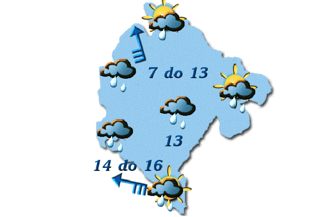 Povremeno kiša, do 16 stepeni