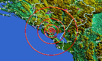 Zemljotres kod Cetinja jačine 3.1 Rihtera