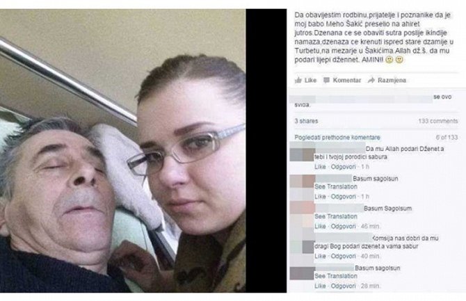 Bizarno: Bosanka objavila na Fejsbuku selfi sa mrtvim ocem!