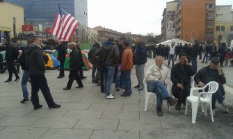  Protest pred izbor Tačija za predsjednika Kosova