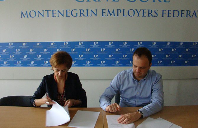 Biznis akademija Vijesti i Unija poslodavaca CG potpisale Memorandum o saradnji