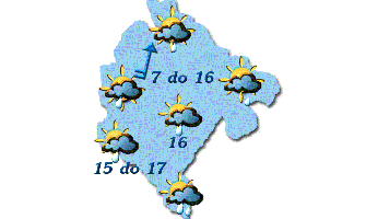 Prijepodne mjestimično kiša, do 17 stepeni