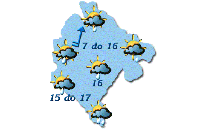 Prijepodne mjestimično kiša, do 17 stepeni
