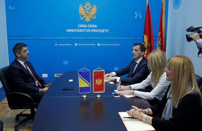 Crna Gora i BiH da zajednički unaprijede saradnju u oblasti obrazovanja