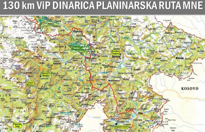 Planinarska i biciklistička staza povezaće nacionalne parkove CG i Kosova