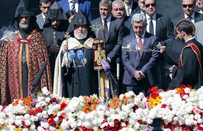 Džordž Kluni se pridružio obilježavanju godišnjice masakra nad Jermenima