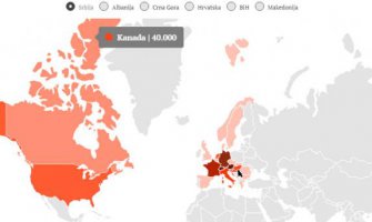 Najmanje ljudi se iselilo iz Crne Gore, najviše iz BIH