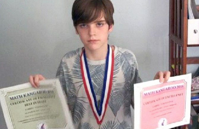 Gavrilo Vukosavović najbolji mladi matematičar SAD