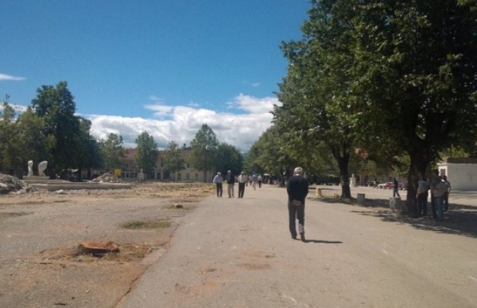 Nikšić: Uklonjen drvored lipa, napreduje rekonstrukcija Trga