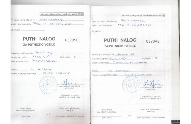 Od danas dostupni putni nalozi i analitičke kartice