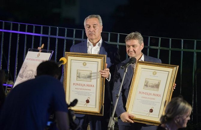 Đukanoviću uručena Mostarska povelja mira